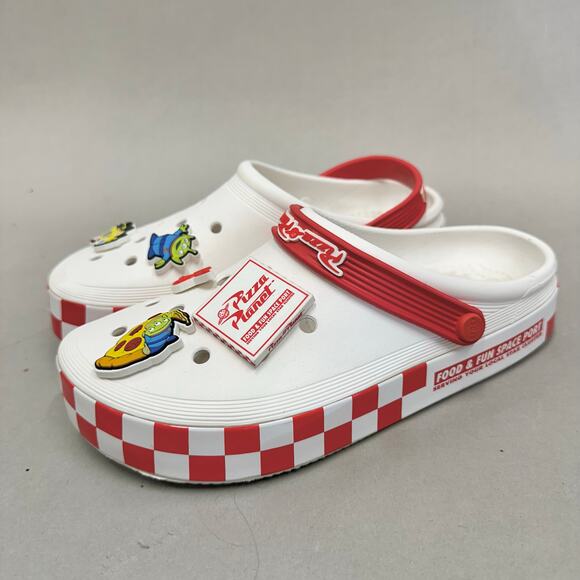 Crocs Toy Story Pizza Planet Off-Court Clog Men's size 8 Women's 10 - Picture 16 of 16